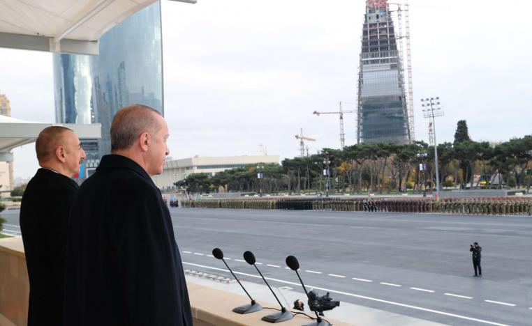 زيارة اردوغان إلى أذربيجان لحضور احتفالات انتصارها على أرمينيا