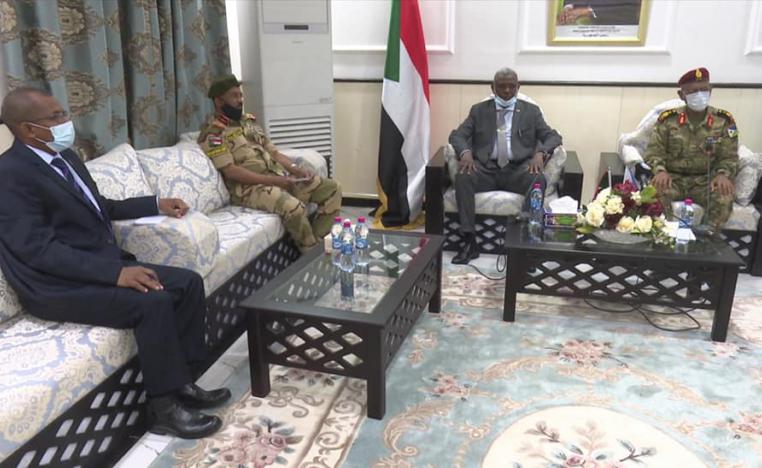 وفد من مجلس السيادة السوداني في جيبوتي لبحث النزاع الحدودي مع إثيوبيا