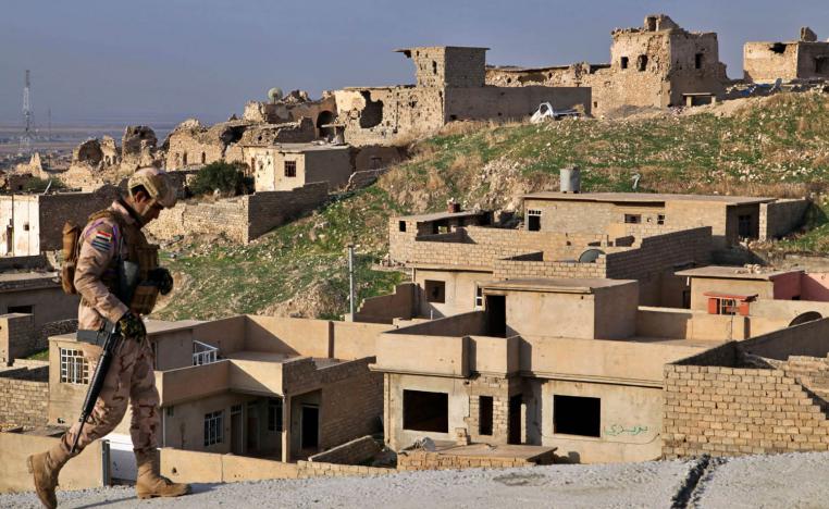 جندي عراقي في سنجار شمال العراق