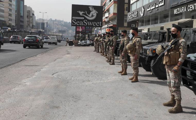قوات من الجيش اللبناني تنتشر وسط بيروت