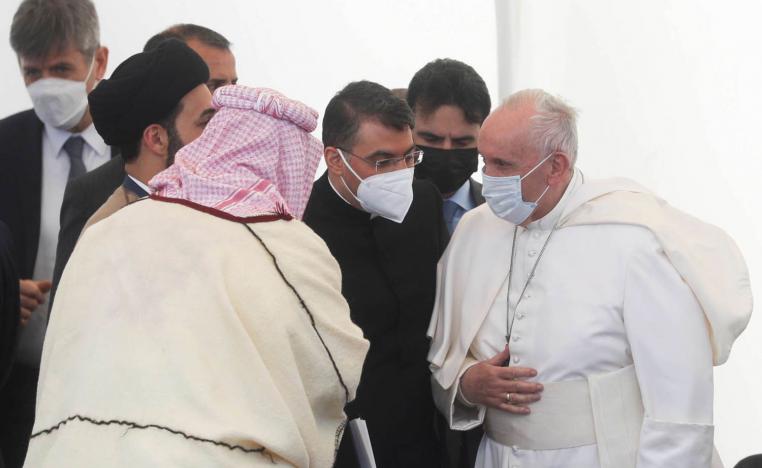 البابا فرنسيس يلتقي ممثلين عن الديانات العراقية