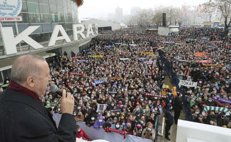 الدعاية الانتخابية المبكرة تطغى على خطابات أردوغان