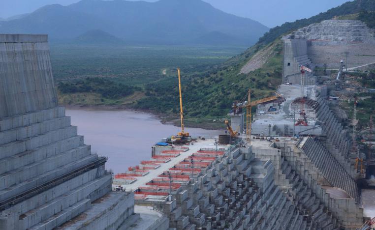 The reservoir has a capacity of 74 billion cubic metres