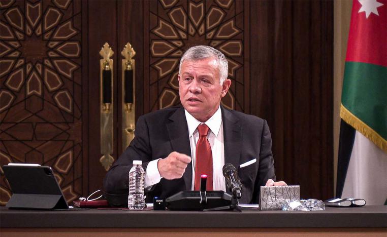 King Abdullah II said Jordan was now stable and secure