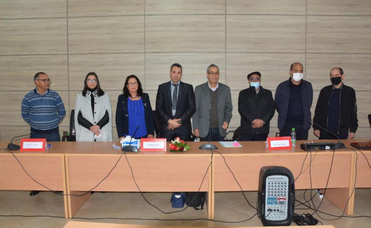 اللجنة العلمية لمناقشة رسالة الباحث محمد شانا 