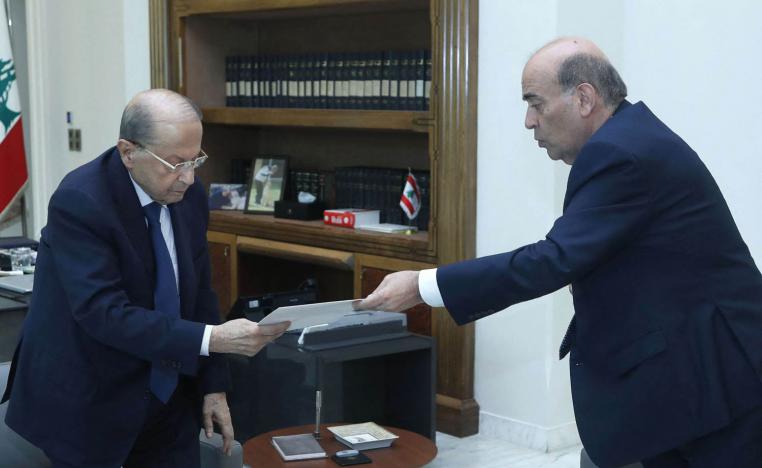 وزير الخارجية اللبناني شربل وهبة يقدم استقالته للرئيس ميشال عون