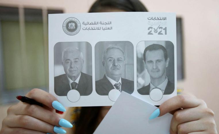 بطاقة انتخابية للرئاسيات السورية