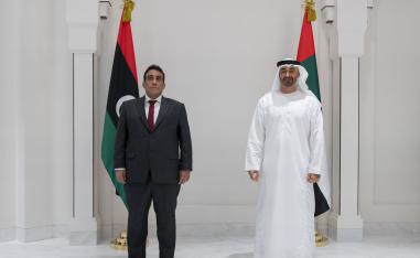 أول زيارة لرئيس المجلس الرئاسي الليبي محمد المنفي إلى الإمارات