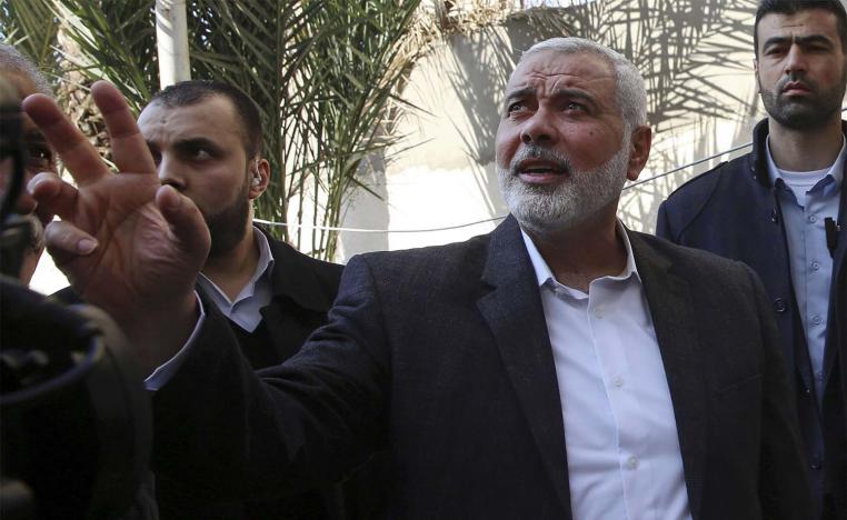Haniyeh and Egyptian officials will discuss cementing the truce with Israel and reconstruction plans for Gaza