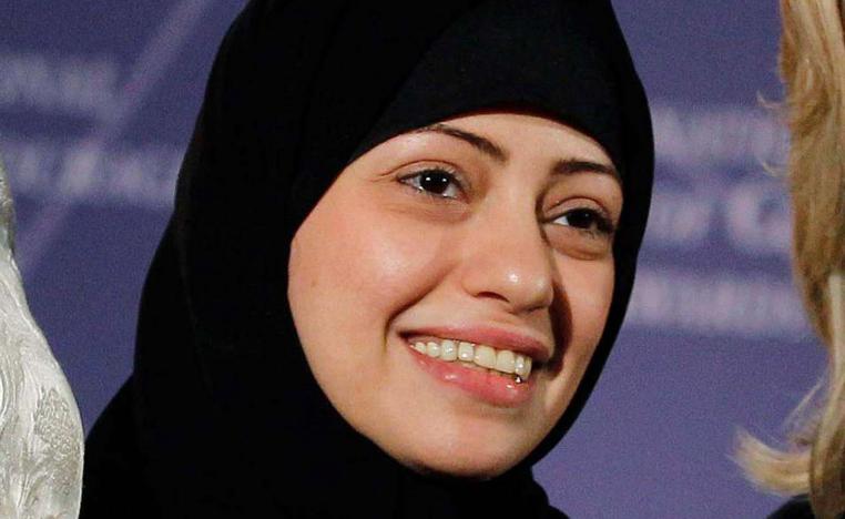 Samar Badawi is pictured during the State Department’s 2012 International Women of Courage Award winners ceremony in Washington