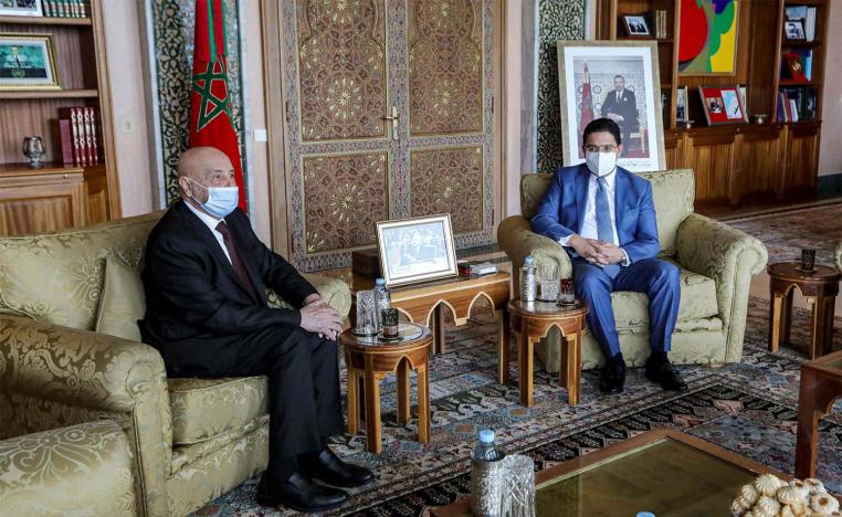 The visit of Libya's parliament speaker Aguila Saleh to Morocco is the second in less than a month 
