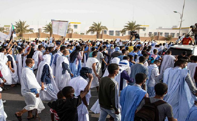 المحتجون الموريتانيون