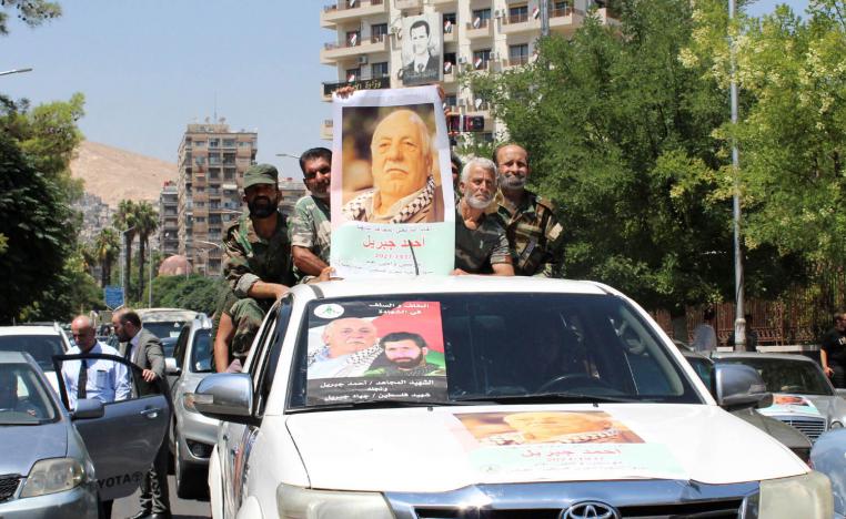 تشييع احمد جبريل في دمشق