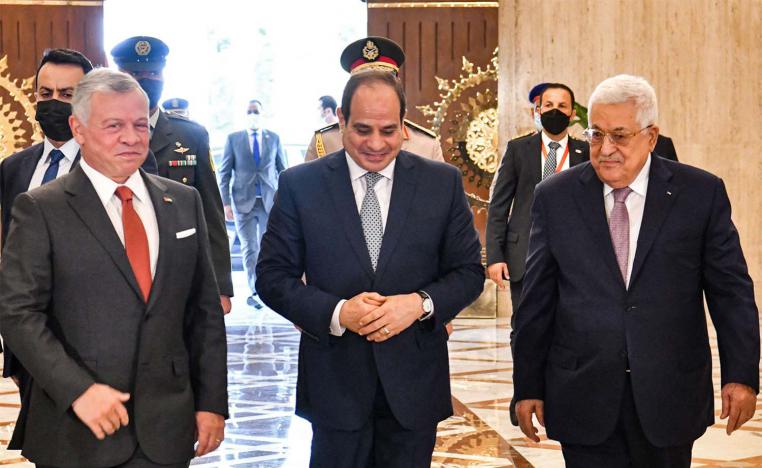 The Egyptian and Jordanian leaders renewed their support of Abbas