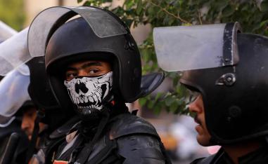 قوة شرطة عراقية وسط بغداد