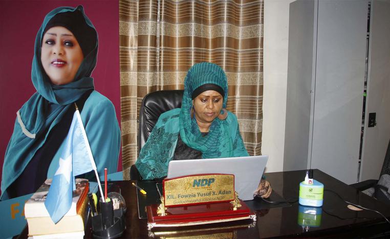 Fawzia Yusuf H. Adam rose to some of Somalia’s highest offices after fleeing Somaliland