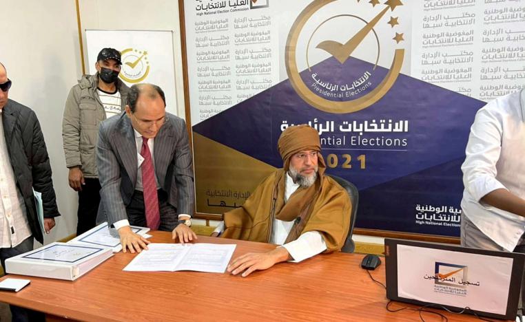 مفوضية الانتخابات: سيف الاسلام القذافي غير مؤهل للترشح لرئاسة ليبيا بسبب حكم قضائي بحقه