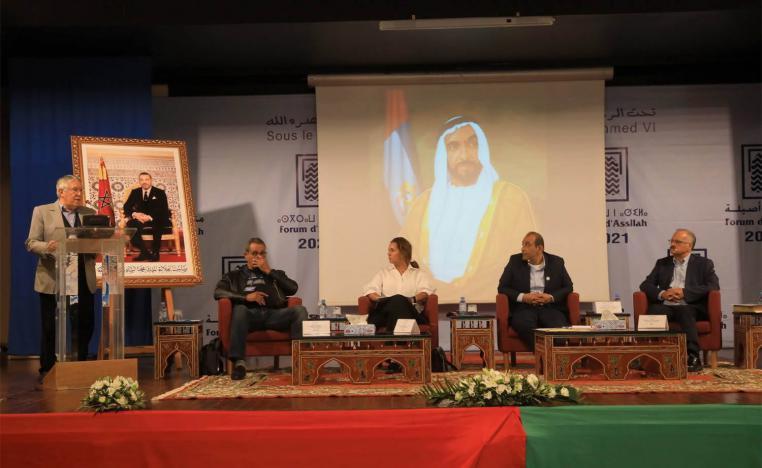 محمد بن عيسى في مشاركة بندوة الشيخ زايد في أصيلة