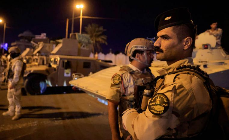 قوات من الجيش العراقي تنتشر وسط بغداد بعد محاولة اغتيال الكاظمي