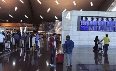 The seven were among 13 women on the flight who were “invasively examined” on the tarmac