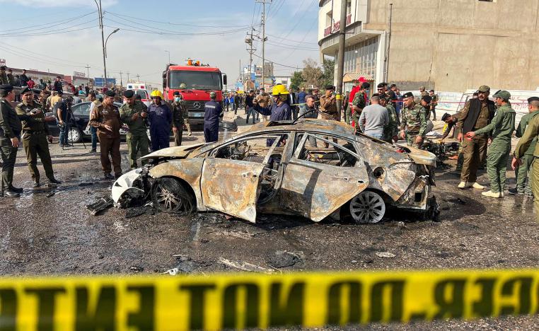 A motorcycle bomb attack rocked Basra