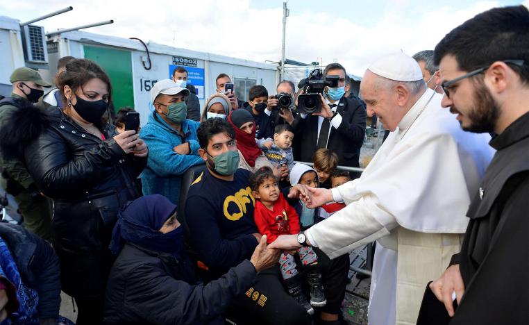 It was Francis’ second trip to Lesbos in five years