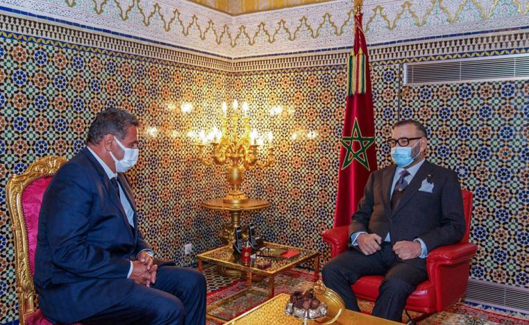 العاهل المغربي الملك محمد السادس يلتقي رئيس الحكومة عزيز أخنوش