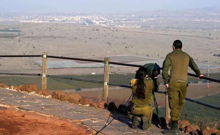 جنود إسرائيليون في هضبة الجولان المحتلة
