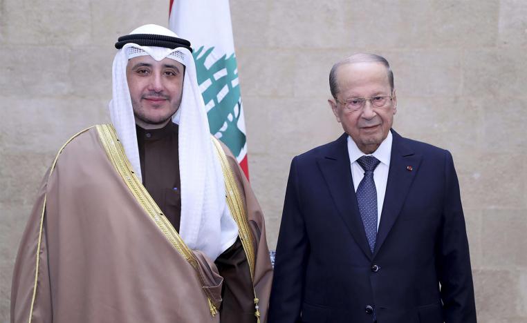 Sheikh Ahmad met with Lebanon's President Aoun