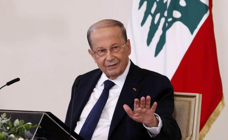 عون يدعو لابعاد لبنان عن الصراع الاقليمي لكنه يسمح بتوجيه التهديدات الايرانية لقوى دولية