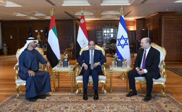 محاولة للتنسيق في المواقف بين مصر والامارات واسرائيل بشان ملفات اقليمية ودولية