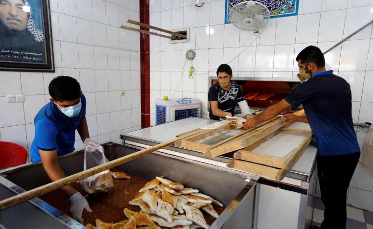 مخبز عراقي للصمون في بغداد