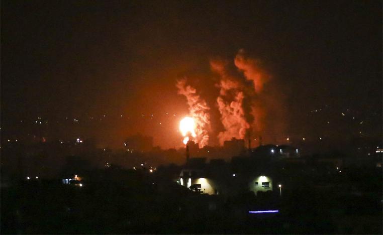 Israel says its planes attacked another Hamas compound after an anti-aircraft missile was fired from Gaza