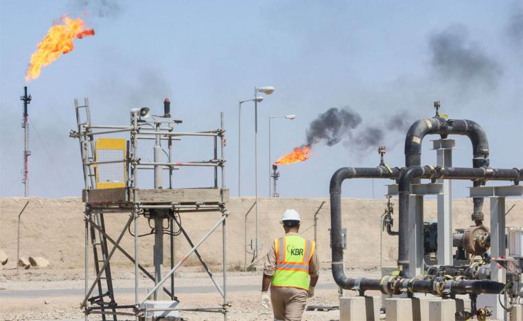 The Majnoon oil field, near Basra, Iraq