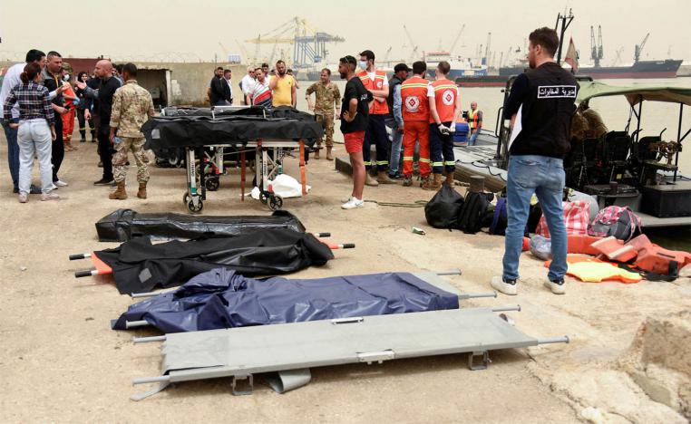 Those on board the dingy were Lebanese, Syrians and Palestinians