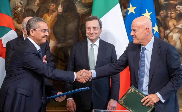 Algeria was Italy's second-biggest gas supplier last year