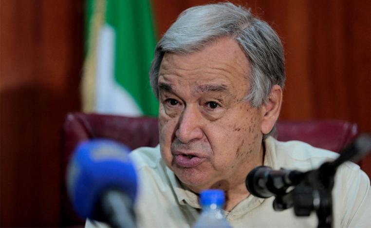 Guterres urged the Lebanese state to increase its efforts to achieve a monopoly over the possession of weapons