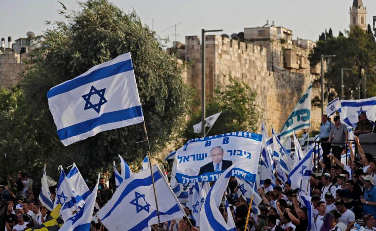 مسيرة الاعلام الاسرائيلية في القدس