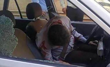 Khodaei was shot five times in his unarmored Iranian-made Kia Pride
