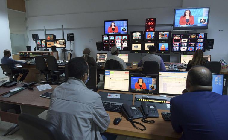 غرفة الأخبار بالتلفزيون العمومي التونسي
