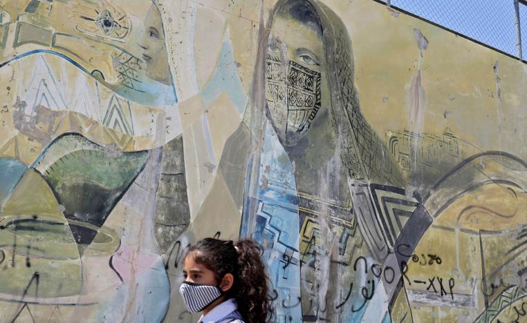 طفلة فلسطينية في مدرسة بنابلس