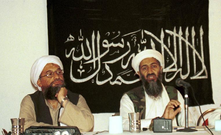 زعيما القاعدة أسامة بن لادن وأيمن الظواهري