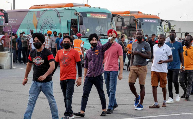 قطر أجرت مؤخرا تدريبات تحاكي عملية نقل جماهير المونديال بين الملاعب في اختبار  لجاهزيتها من الناحية اللوجستية