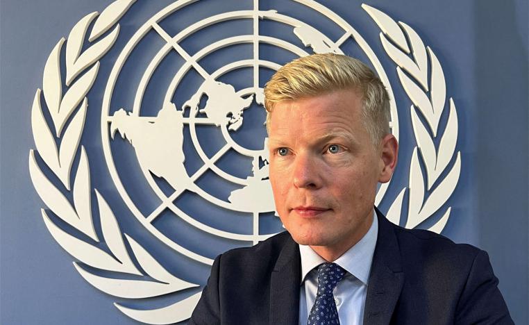 The UN special envoy for Yemen Hans Grundberg 