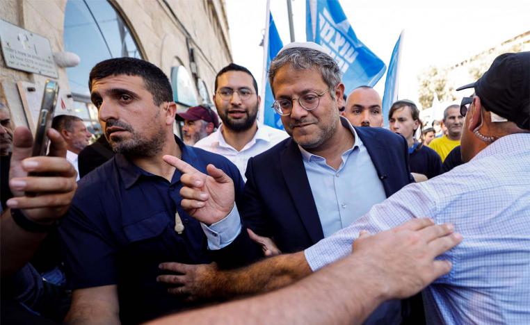 Ben-Gvir is burly and bespectacled