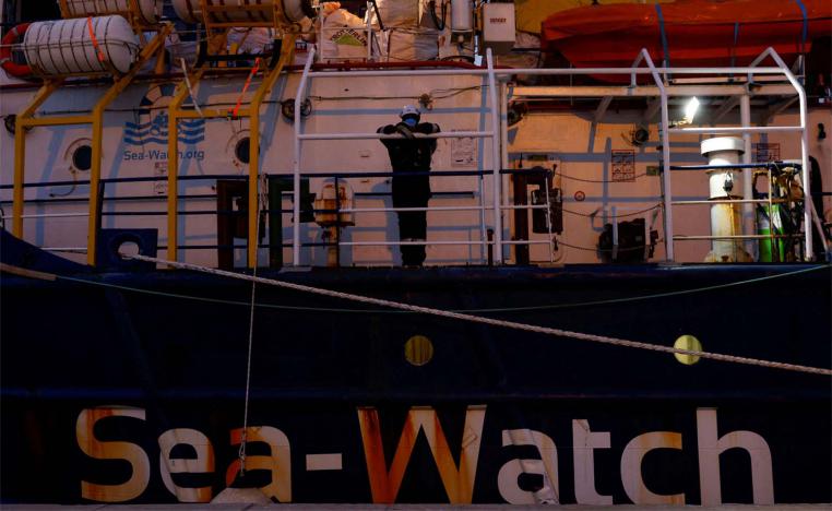 The German NGO migrant rescue ship Sea-Watch 3