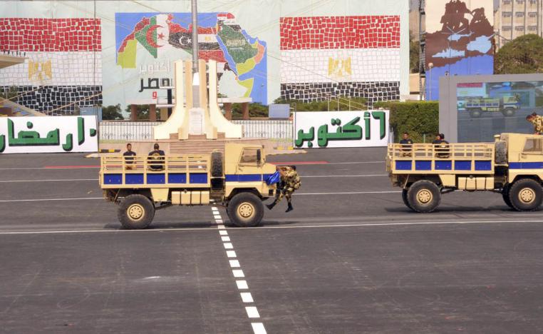 استعراض عسكري مصري بمناسبة حرب اكتوبر