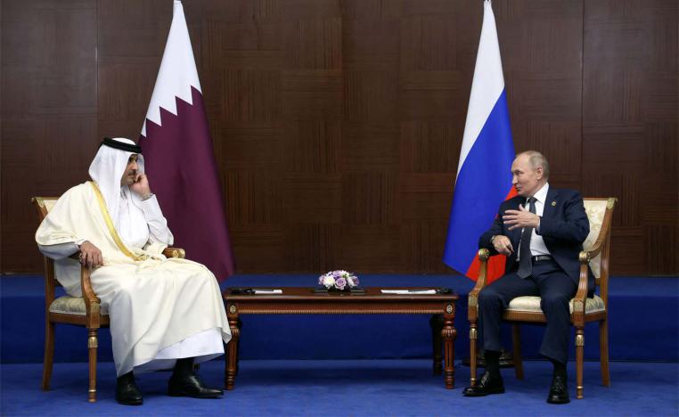 Qatar's met with Russian President in Astana