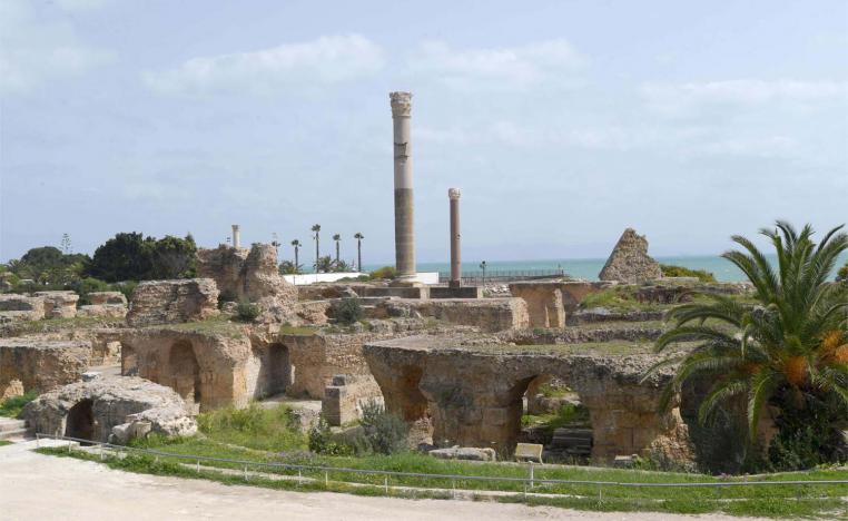 The site of Baths of Antoninus or Baths of Carthage
