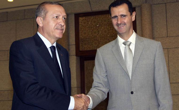 الرئيسان السوري بشار الأسد والتركي رجب طيب أردوغان في دمشق (2010)